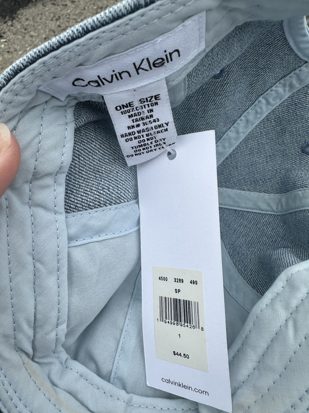 Calvin Klein Jeans Denim Baseball Cap - One Size - photo 5