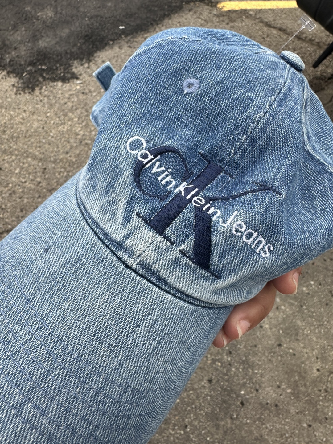Calvin Klein Jeans Denim Baseball Cap - One Size