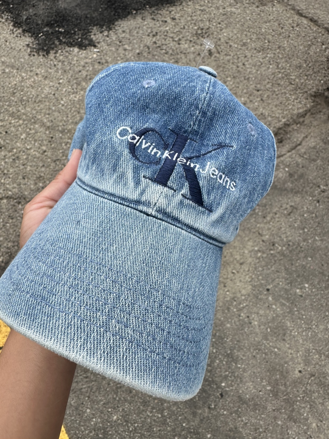 Calvin Klein Jeans Denim Baseball Cap - One Size - photo 3