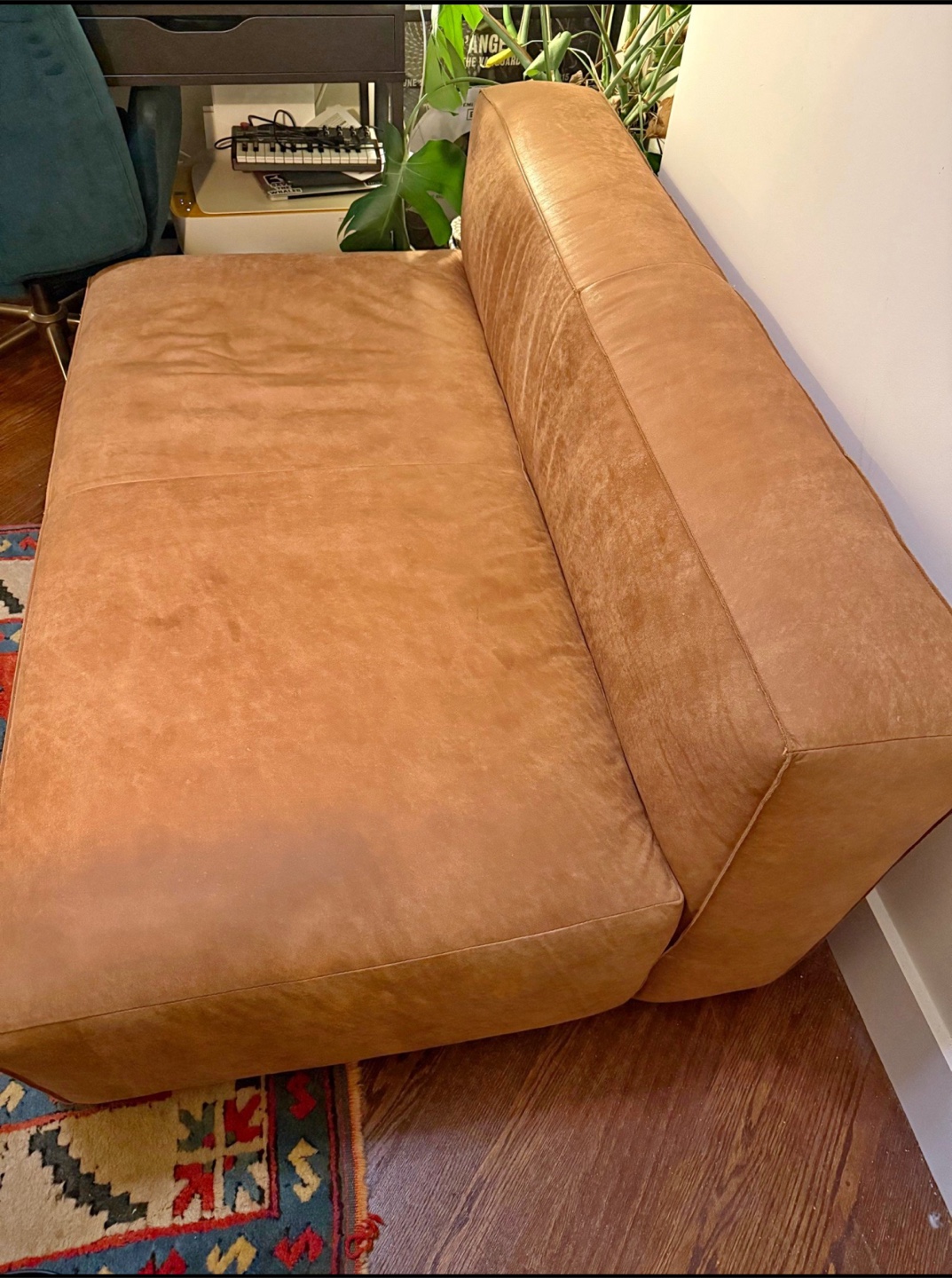 Article Cigar 56” Leather Loveseat – Rawhide Tan - photo 2