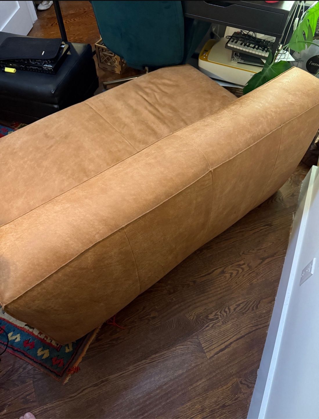 Article Cigar 56” Leather Loveseat – Rawhide Tan - photo 4