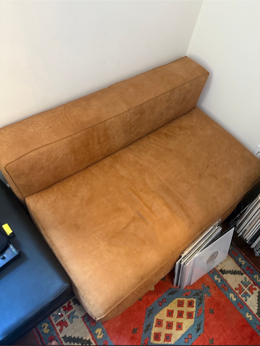 Article Cigar 56” Leather Loveseat – Rawhide Tan