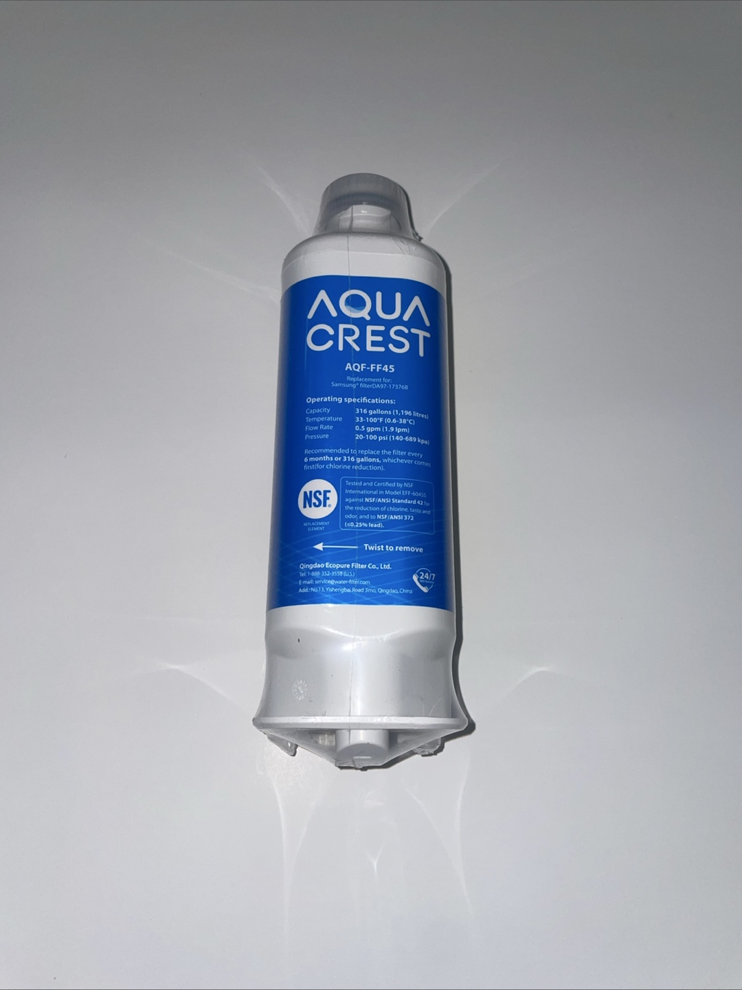 Aqua Crest AQF-FF45 Water Filter - New