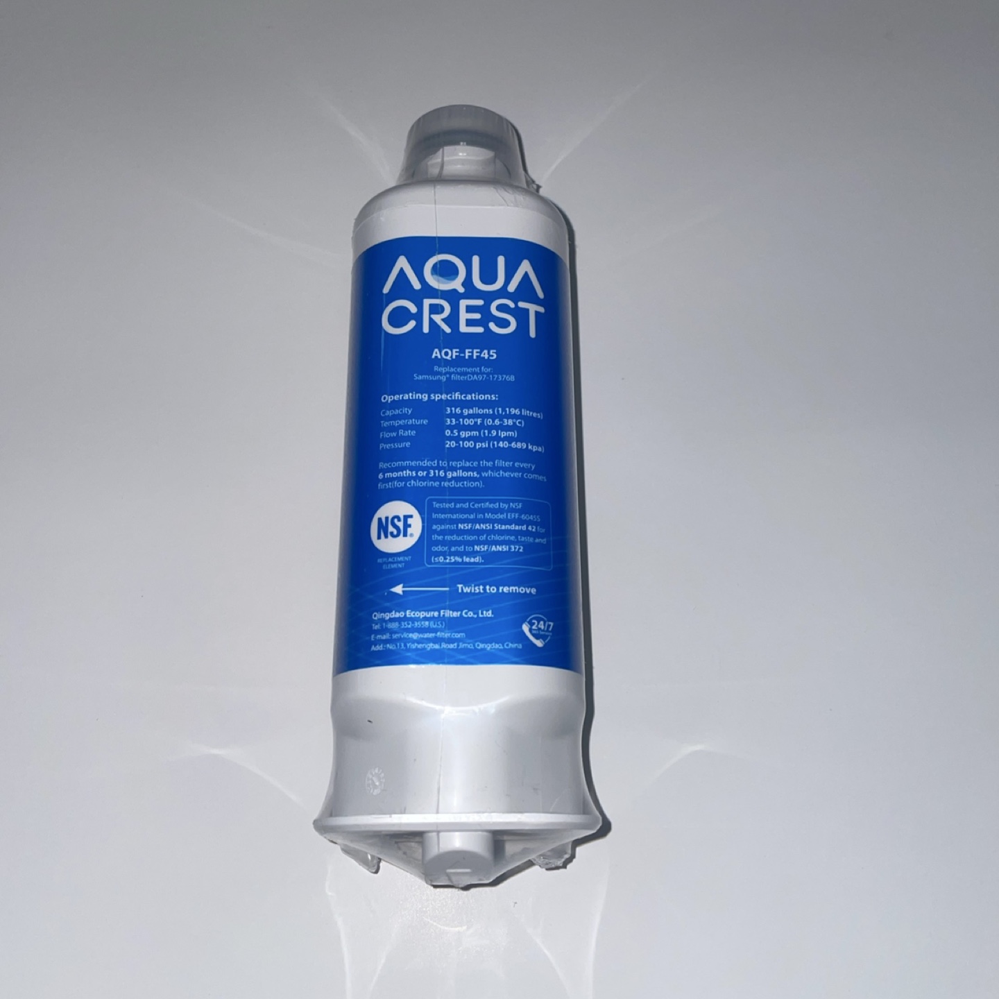 Aqua Crest AQF-FF45 Water Filter - New - photo 2