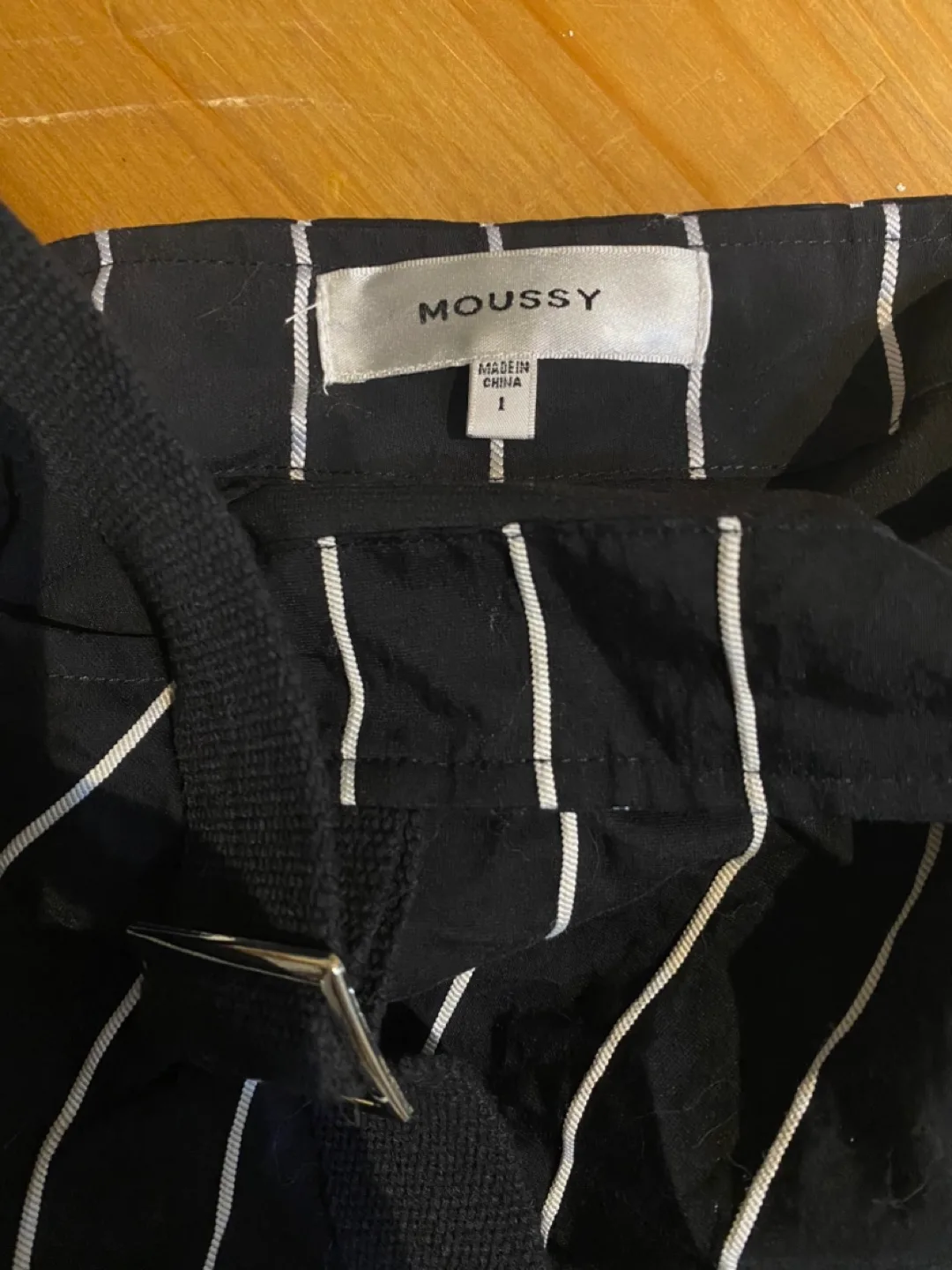 Moussy Black & White Striped Dress image indicator(2)