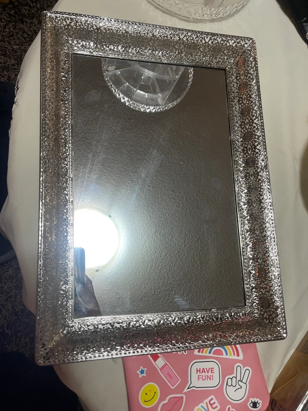 Silver Framed Mirror thumbnail