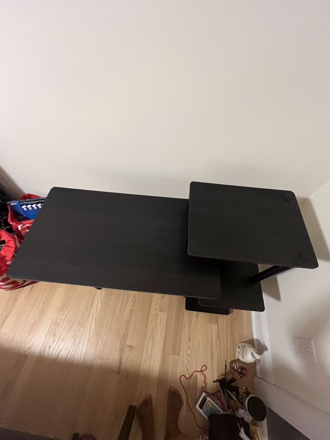 Black Computer Desk with Shelves - photo 2