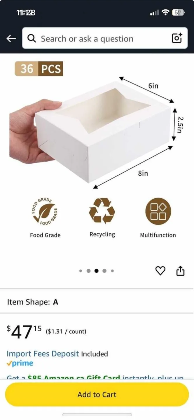 NEW! 36 PCS Treat Boxes - Cookies! image indicator(3)