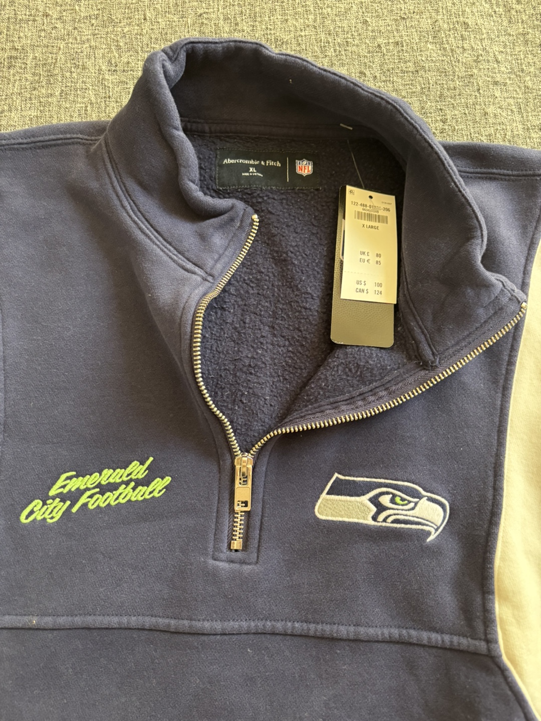 Abercrombie & Fitch NFL Seahawks Pullover XL - photo 4
