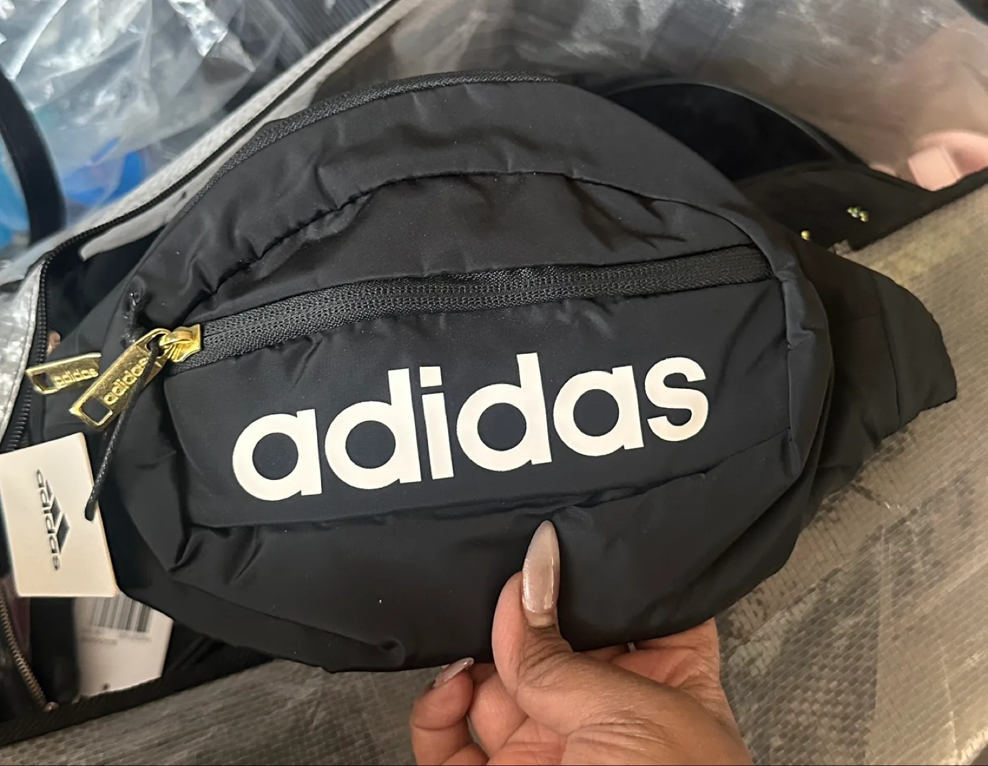 Adidas Black Waist Bag thumbnail