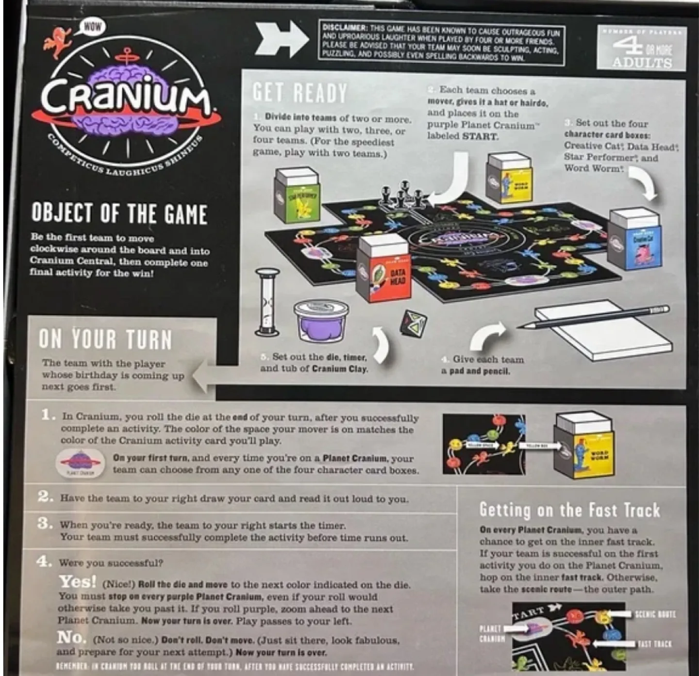 🧡 used Cranium WOW Board Game by Hasbro image indicator(5)