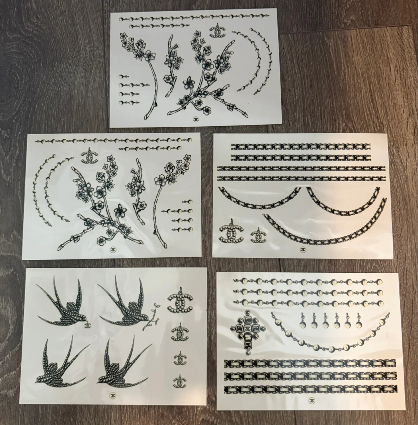 Chanel Les Trompe-L'Oeil Temporary Skin Art Tattoos thumbnail