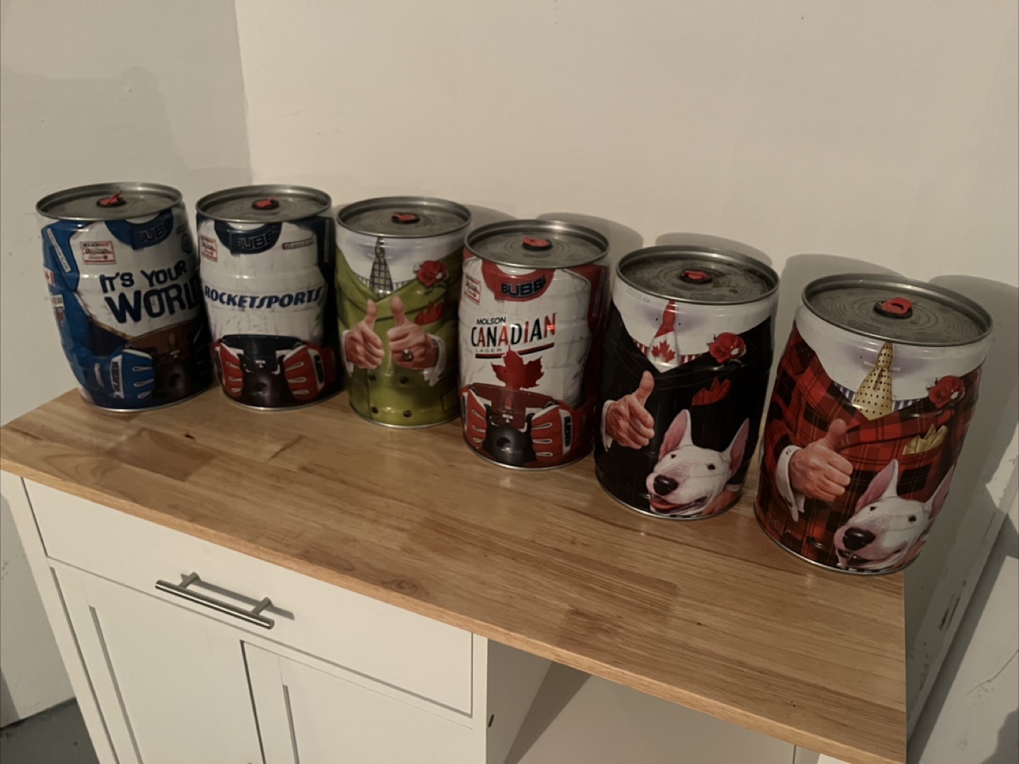 Molson Canadian Lager BUBBA Keg Can
