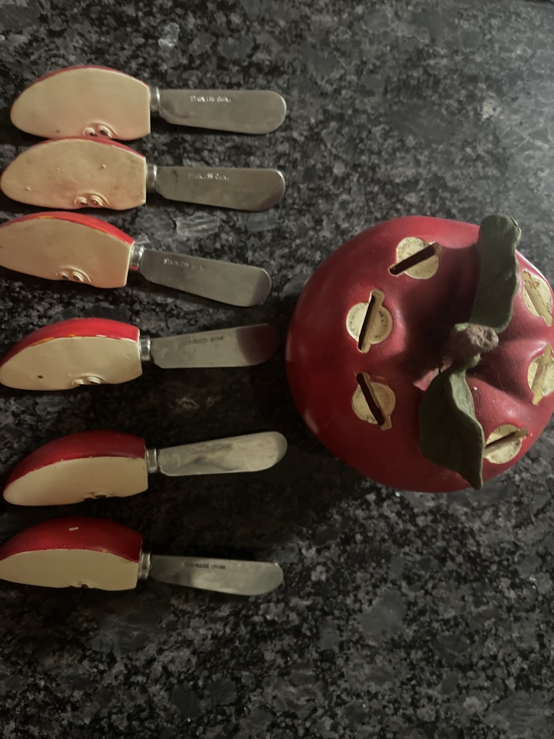 Apple Shaped Cheese Spreader Set - photo 2