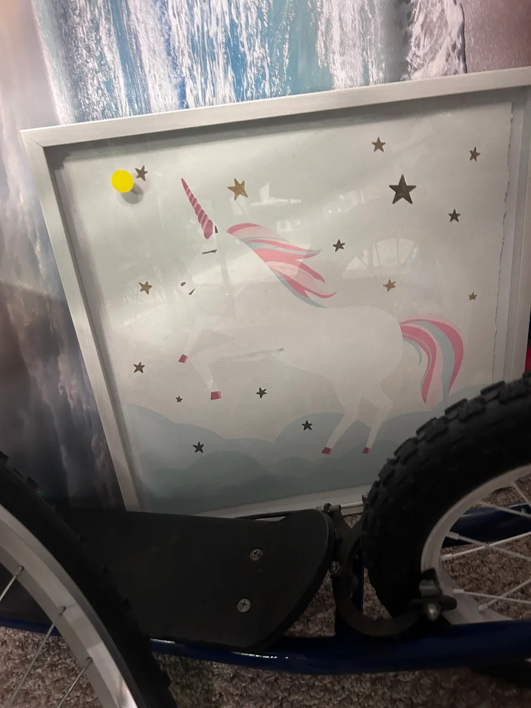 Unicorn Wall Art - 18x18 inch thumbnail