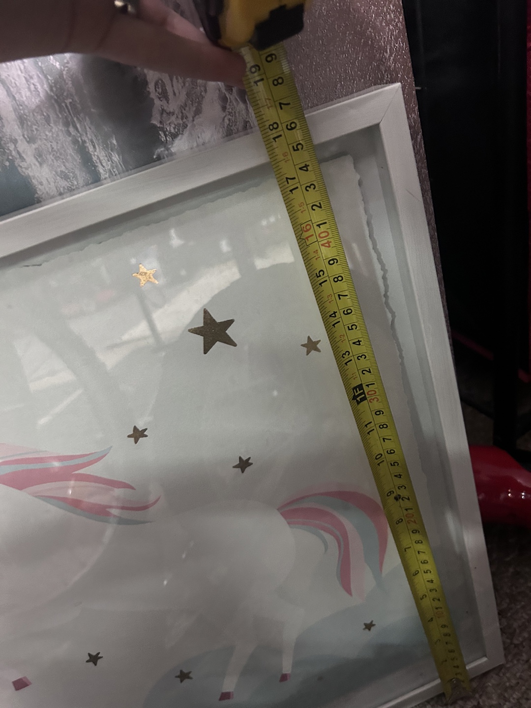 Unicorn Wall Art - 18x18 inch - photo 2