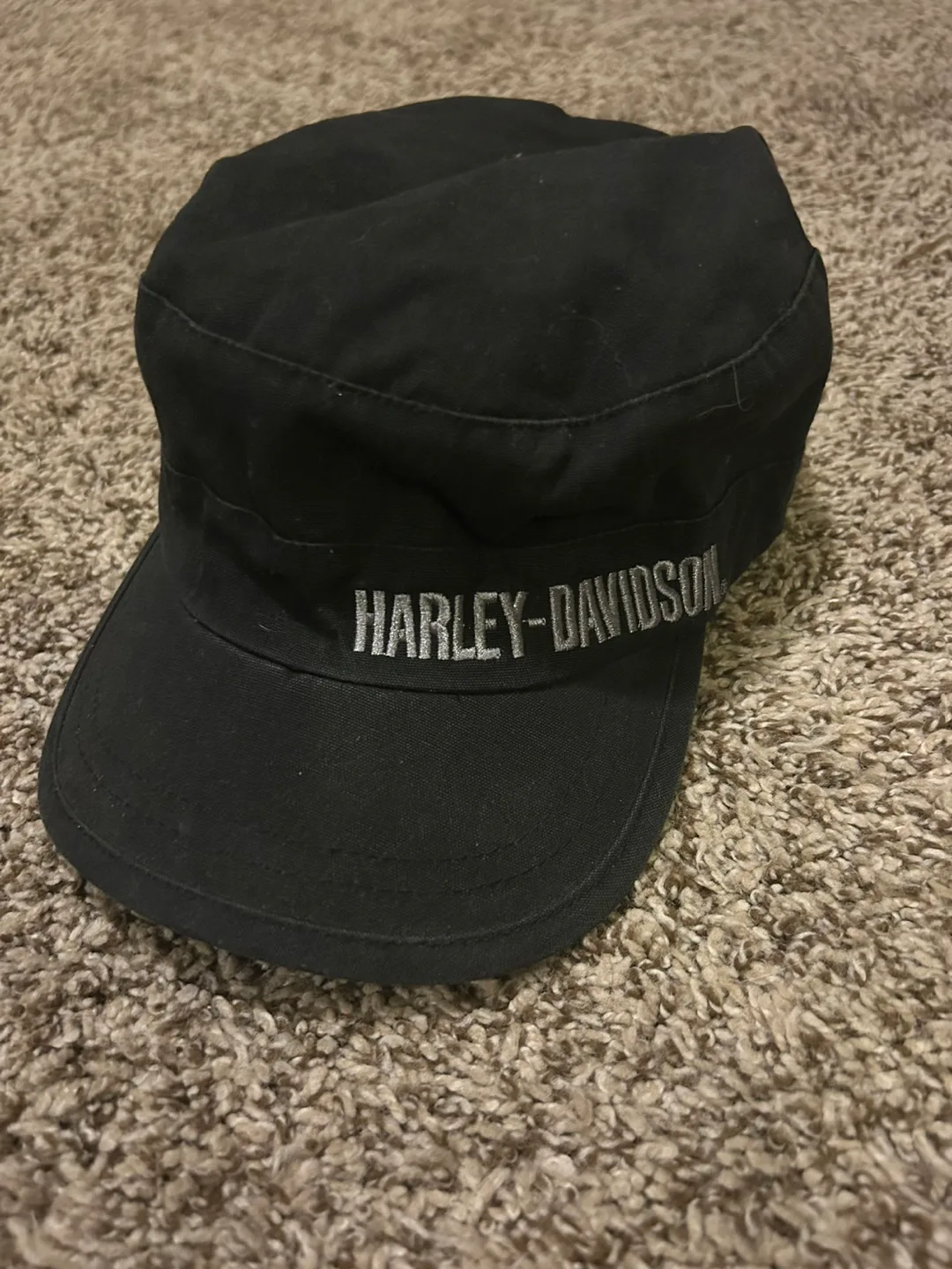 Harley-Davidson Black Military Cap