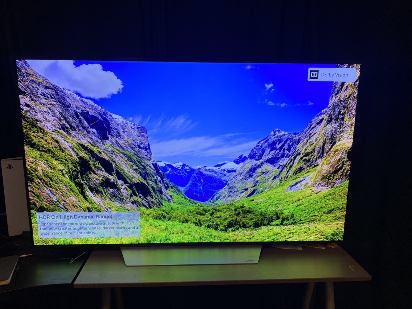 LG OLED65C7P 65" OLED TV with Home Depot box