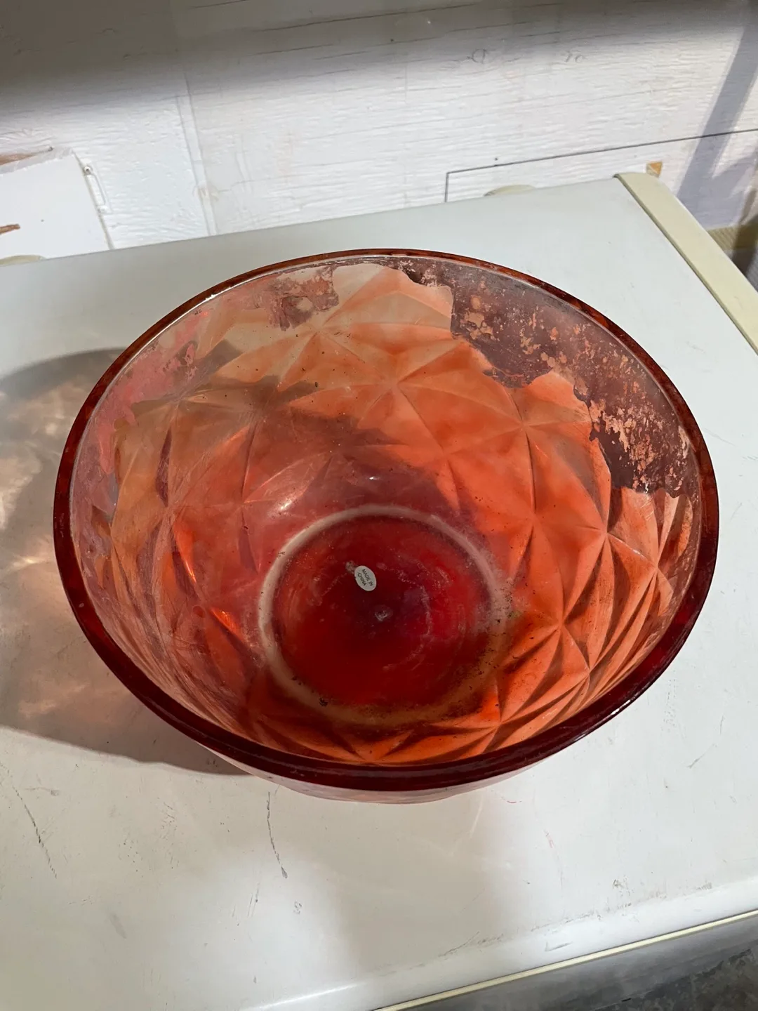 Red Glass Bowl Planter image indicator(2)