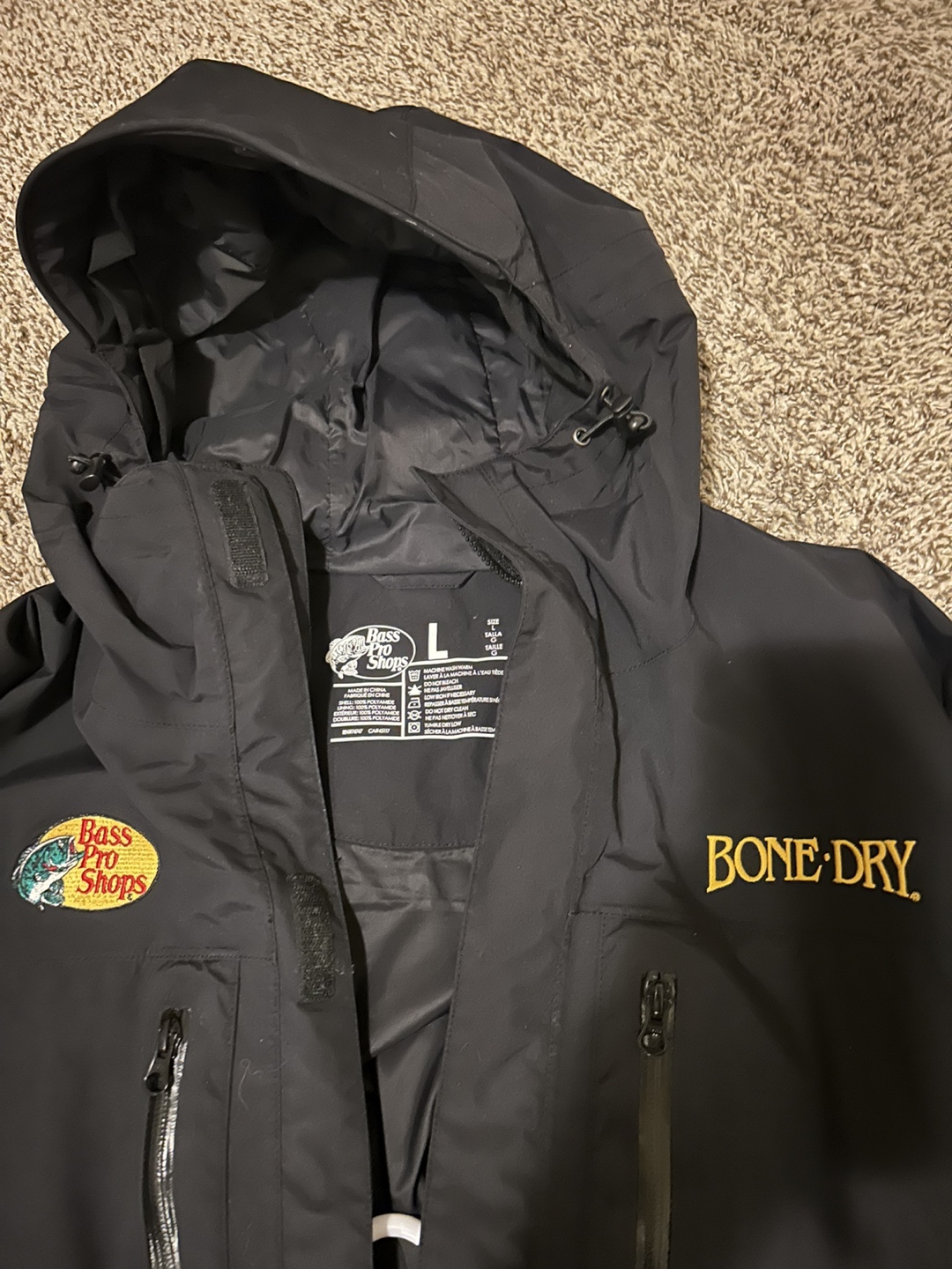 Bass Pro Shops Bone Dry Rain Jacket - Size L - photo 2