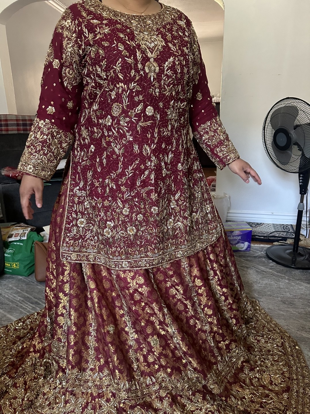 Farsi lehnga wedding clothes
