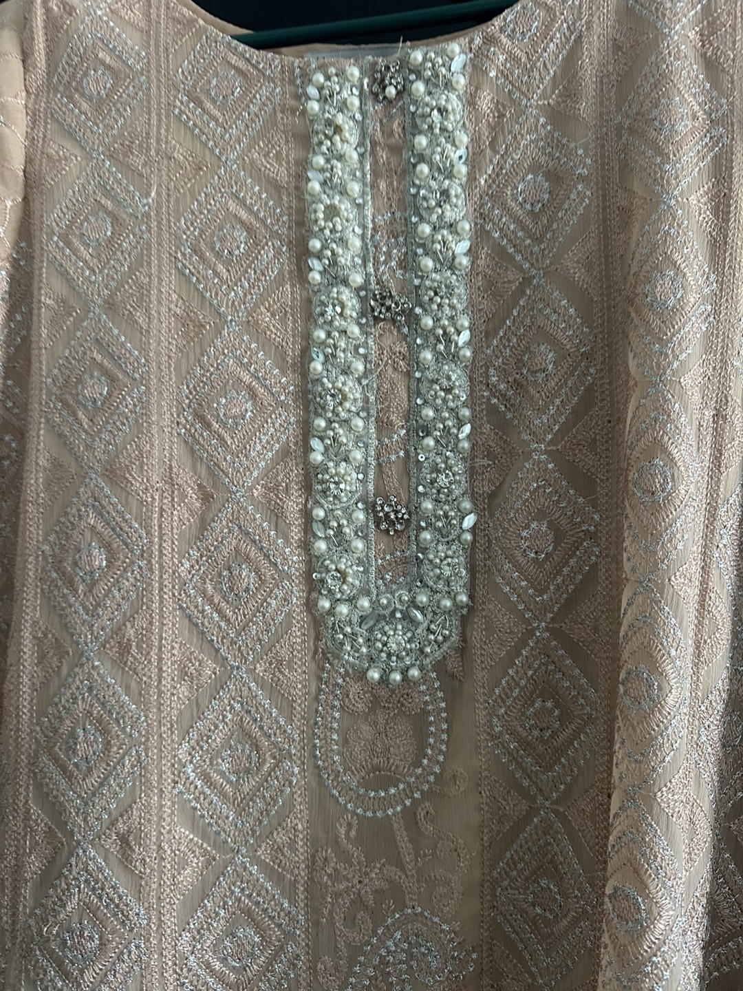 Long dress in peach - photo 4