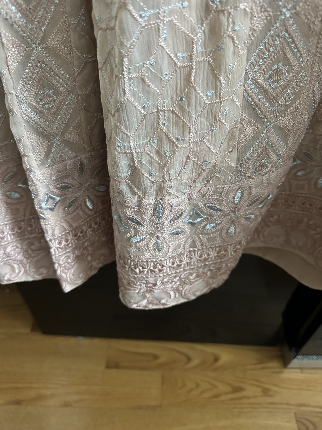 Long dress in peach - photo 3