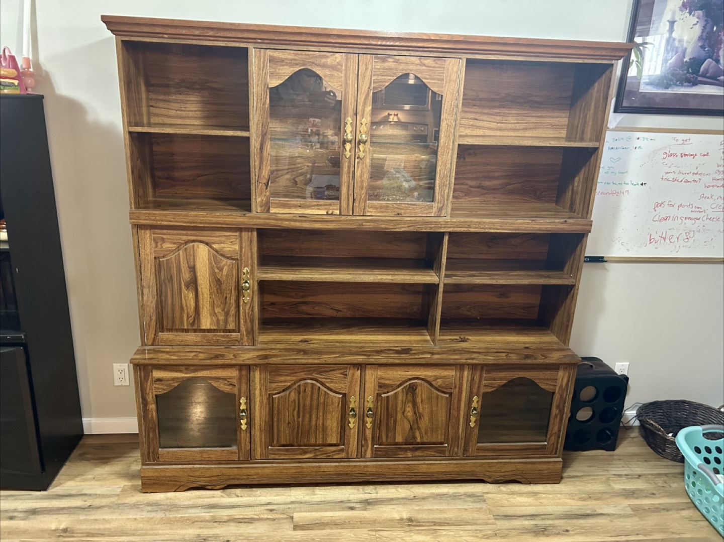 Vintage Wooden China Cabinet