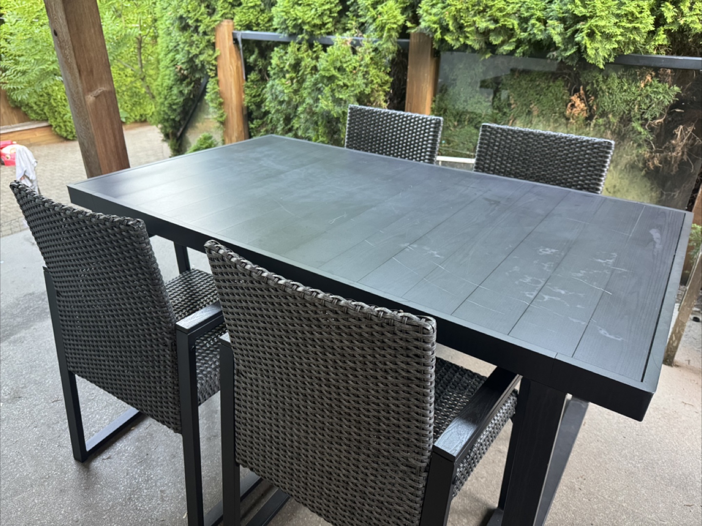 IKEA Outdoor Dining Table + Chairs Set - photo 2
