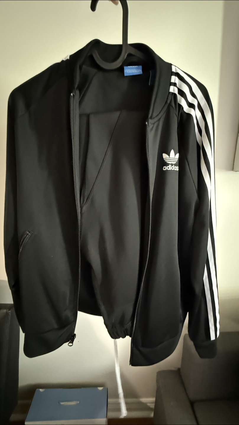 Adidas Black Track Jacket & Leggings - Size S