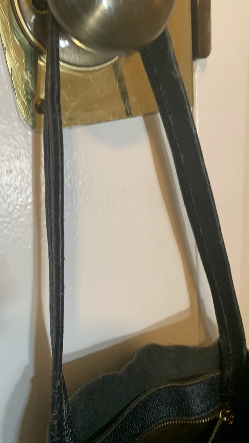 Black Leather Tote Bag image indicator(7)