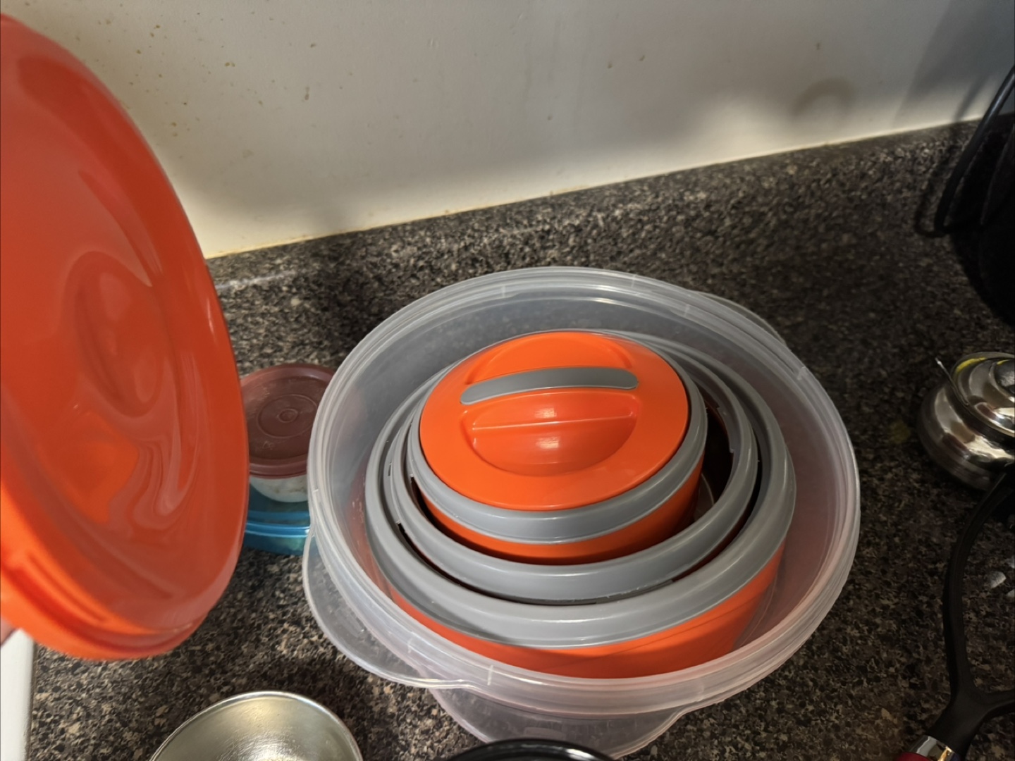 Mix kitchen utensils bowls, containers, pressure cooker, pan - photo 2
