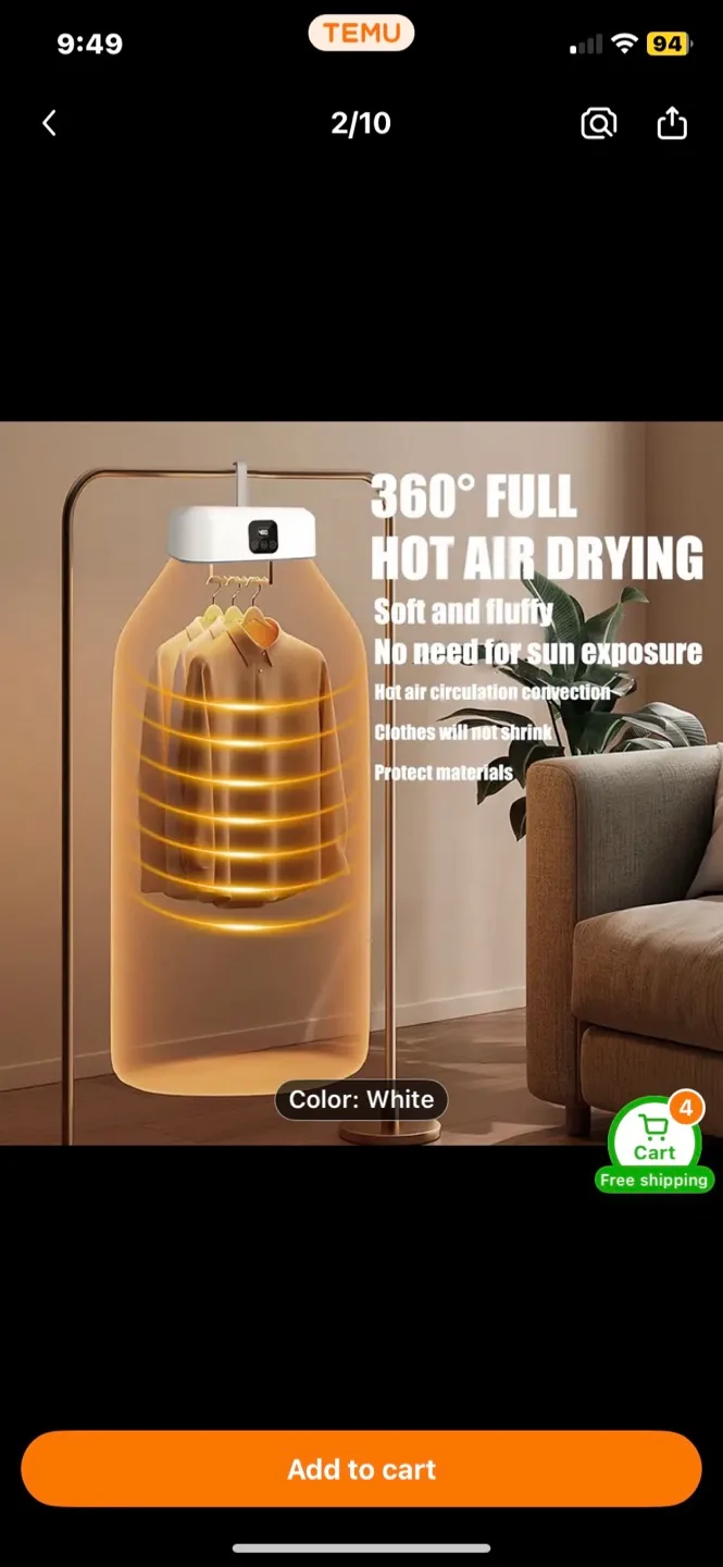 Portable Clothes Dryer - White image indicator(5)