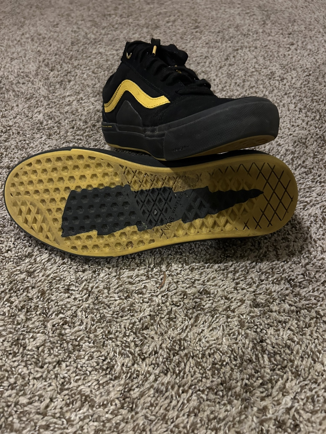Vans Old Skool Pro BMX Shoes - Black/Yellow, US 9.5 - photo 5