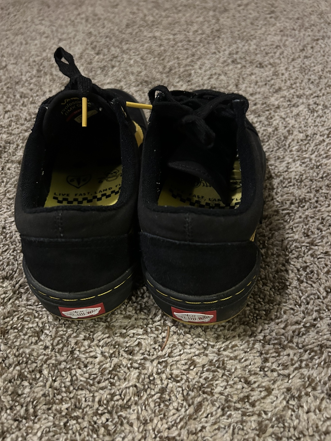 Vans Old Skool Pro BMX Shoes - Black/Yellow, US 9.5 - photo 2