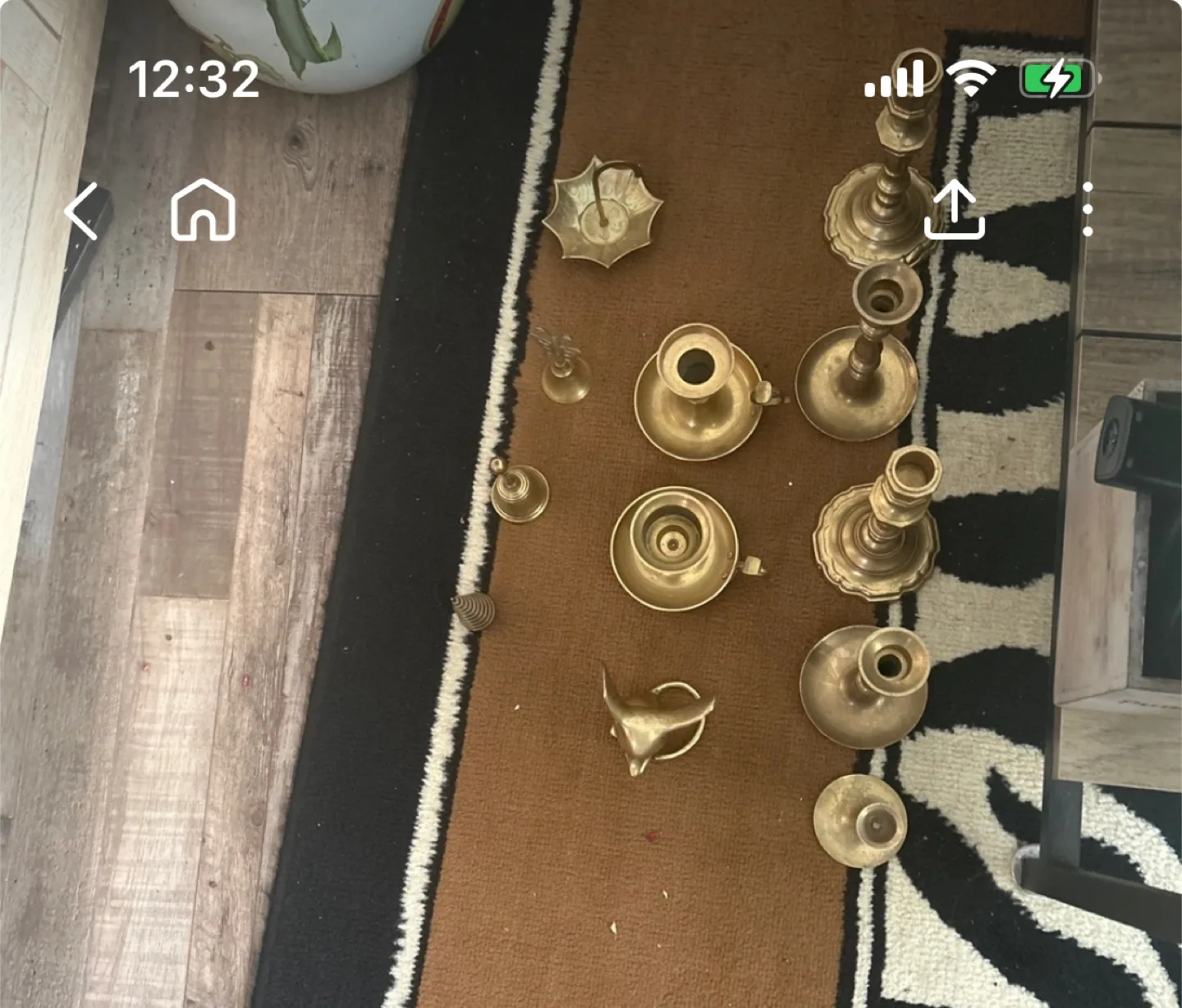 Vintage Brass Candle Holders & Decor thumbnail