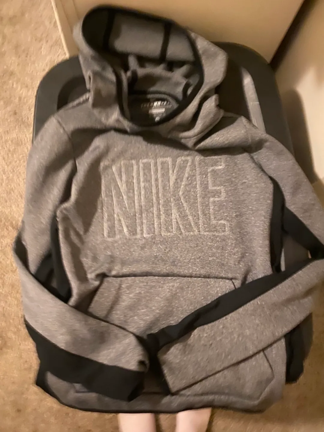 Nike Therma-FIT Gray Hoodie xs $15 thumbnail