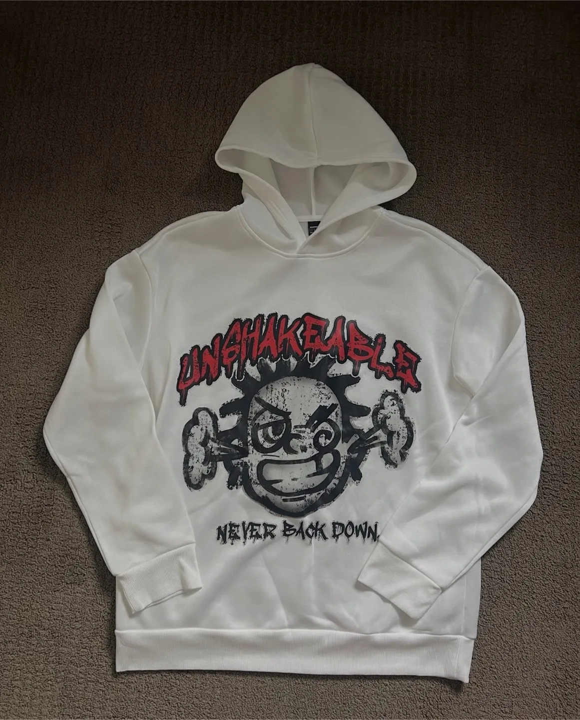 White Graphic Hoodie thumbnail
