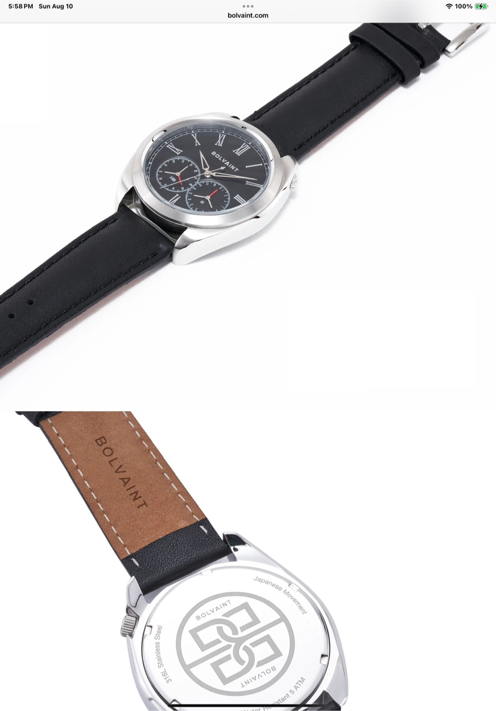Bolvaint Aurelius Noir Stainless Steel Watch - photo 2