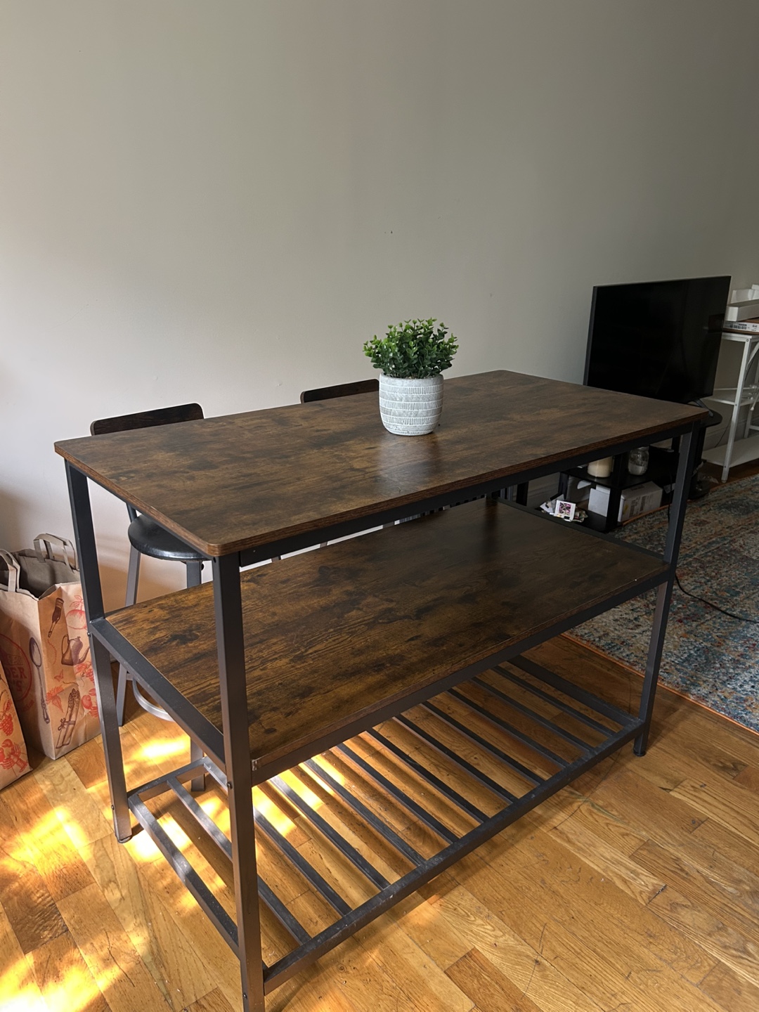 Kitchen Island Table with Tier Storage Must go ASAP - photo 2
