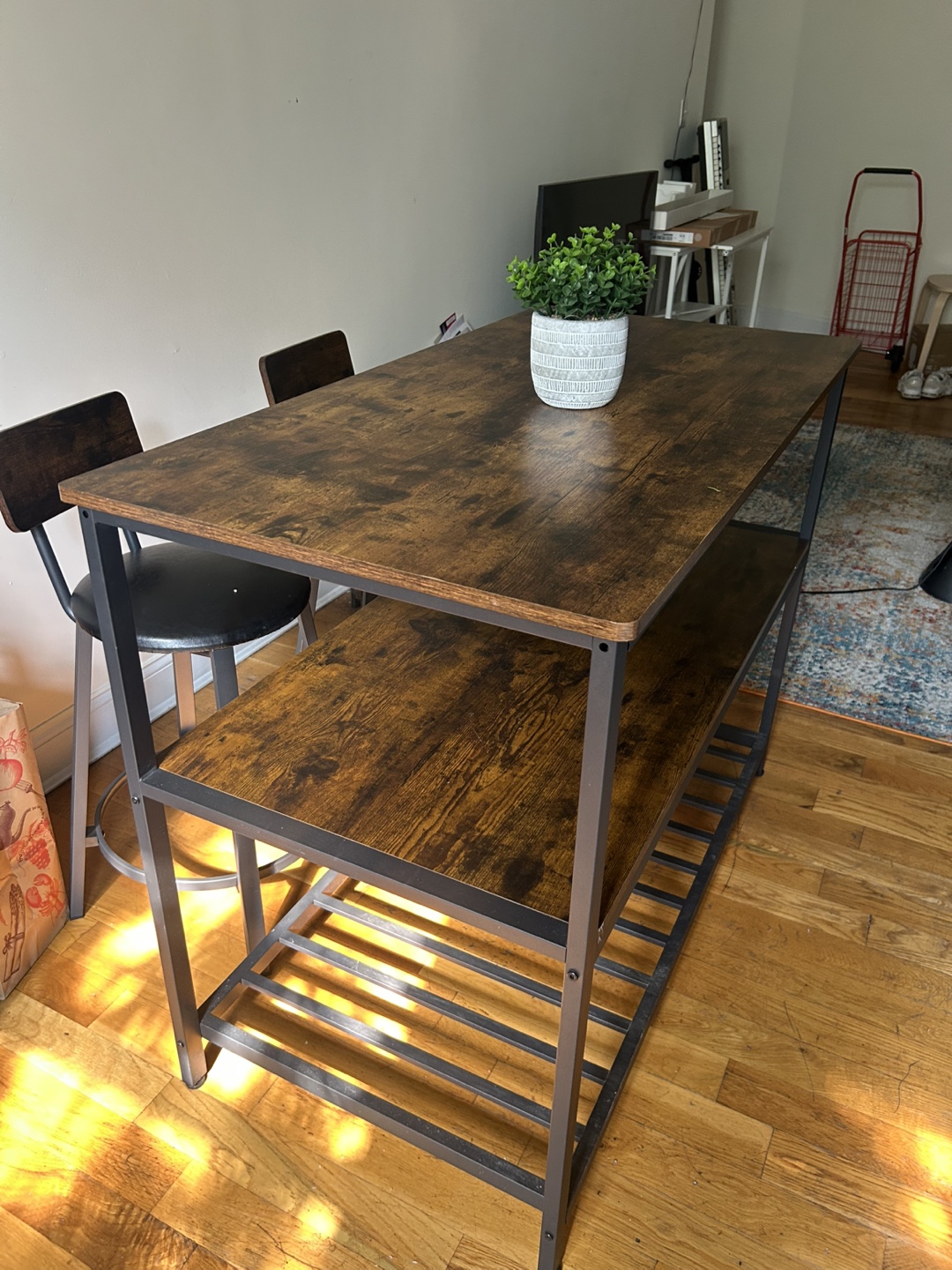 Kitchen Island Table with Tier Storage Must go ASAP - photo 3
