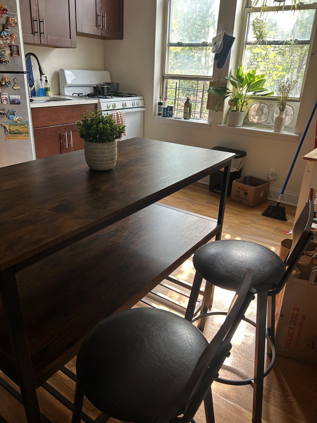 Kitchen Island Table with Tier Storage Must go ASAP