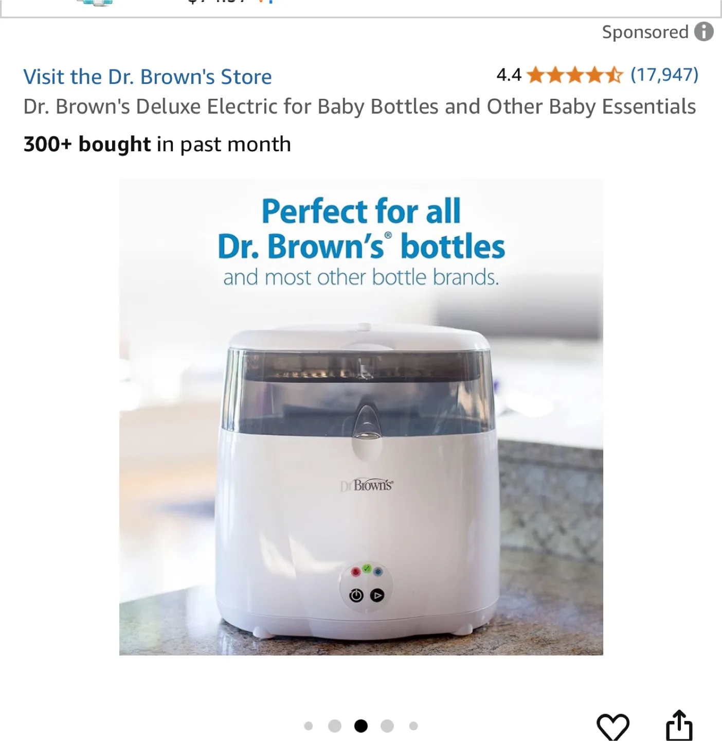 Dr. Brown's Deluxe Bottle Sterilizer - Like New image indicator(4)