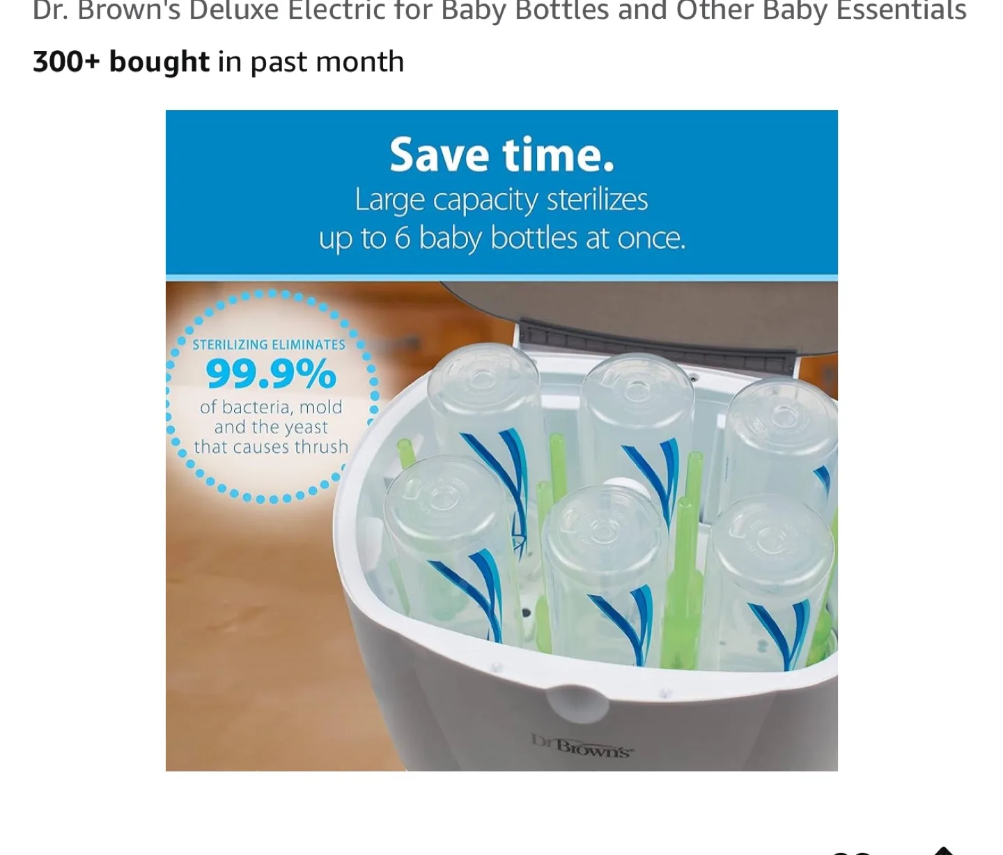 Dr. Brown's Deluxe Bottle Sterilizer - Like New image indicator(3)