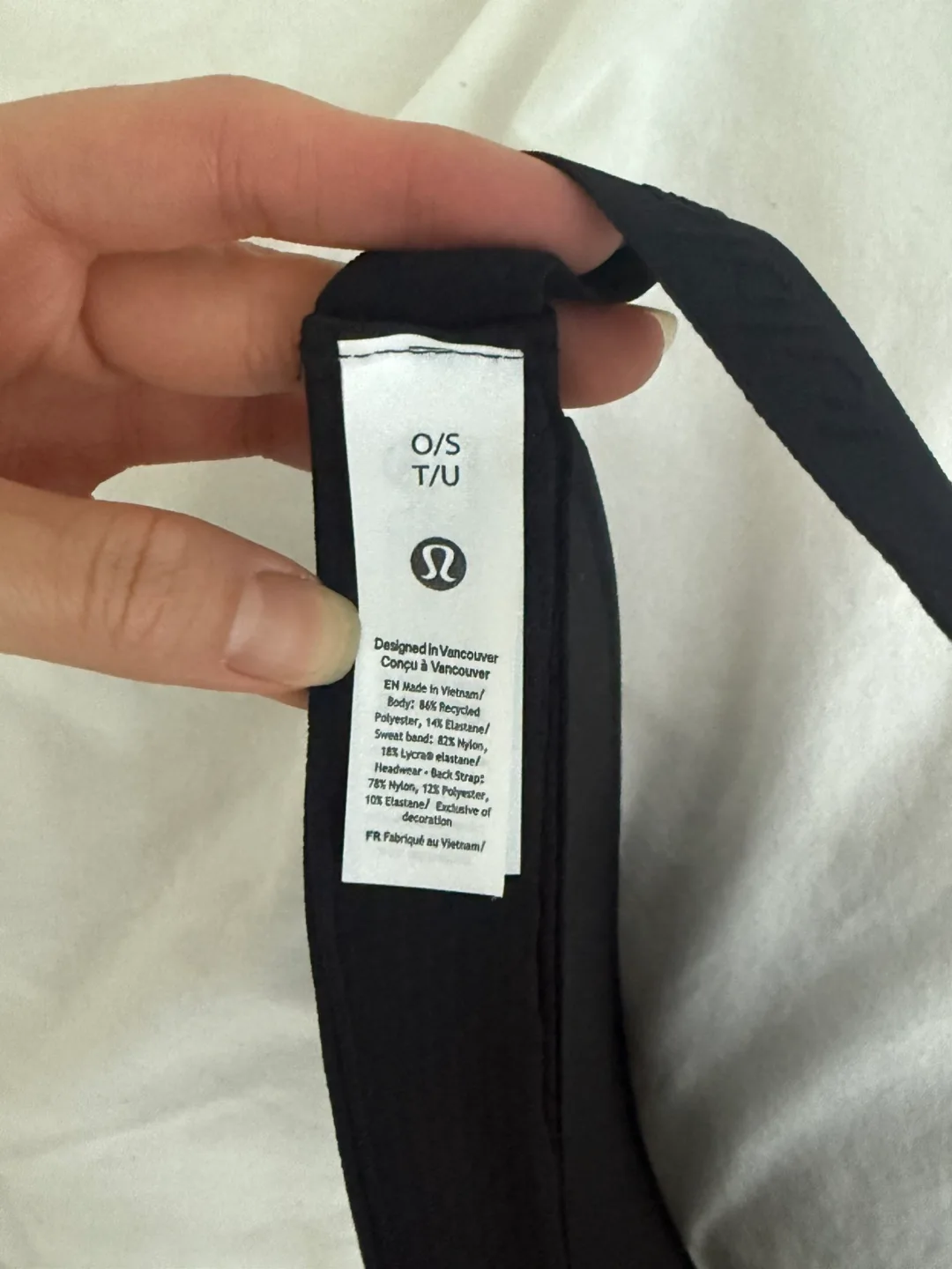 Lululemon Fast Paced Wide Band Run Visor - Black image indicator(3)