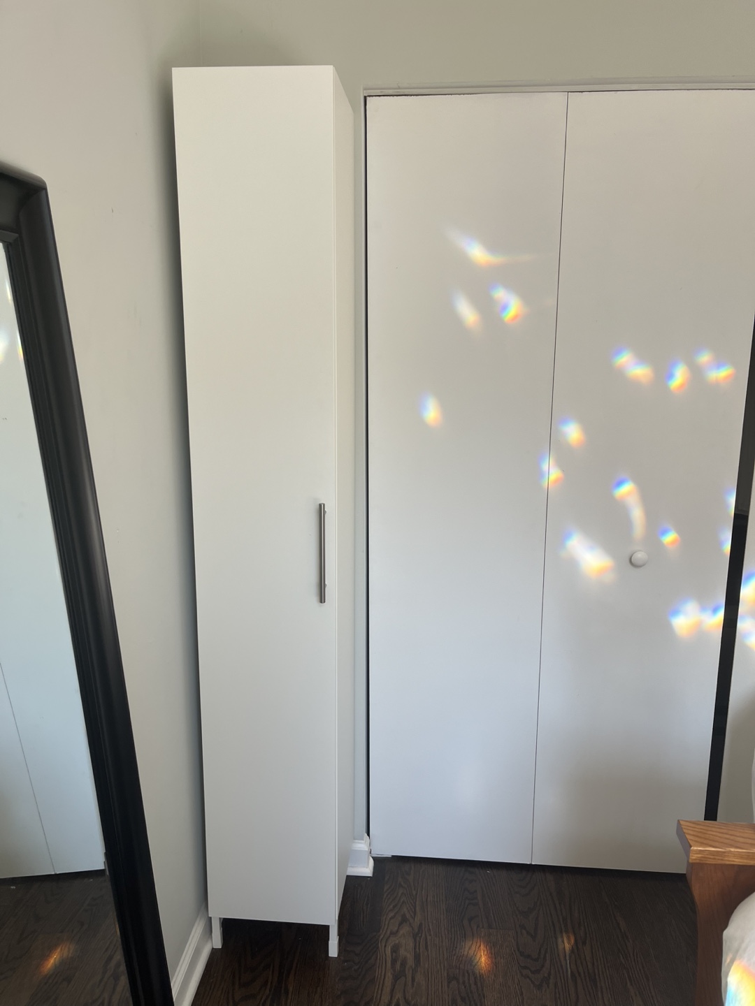 MOVING SALE! IKEA PAX Wardrobe – White – 79” Tall, 11” Depth