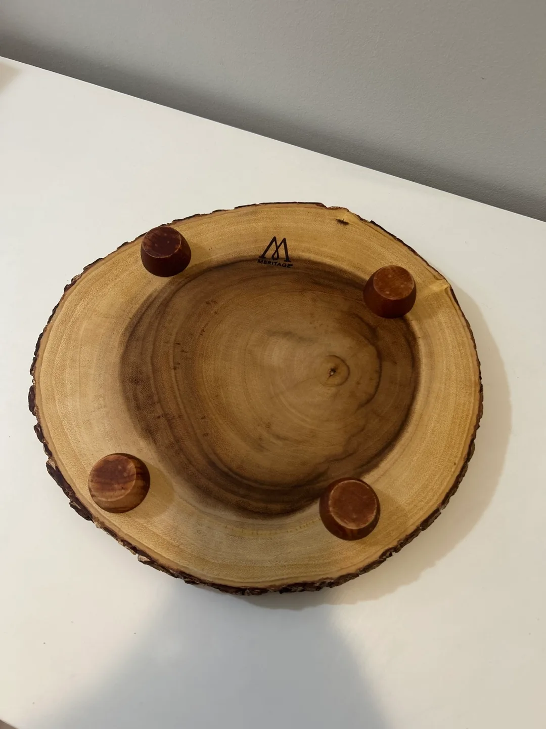 Wood Slice Serving Tray & Bird Decor 🧡 image indicator(3)
