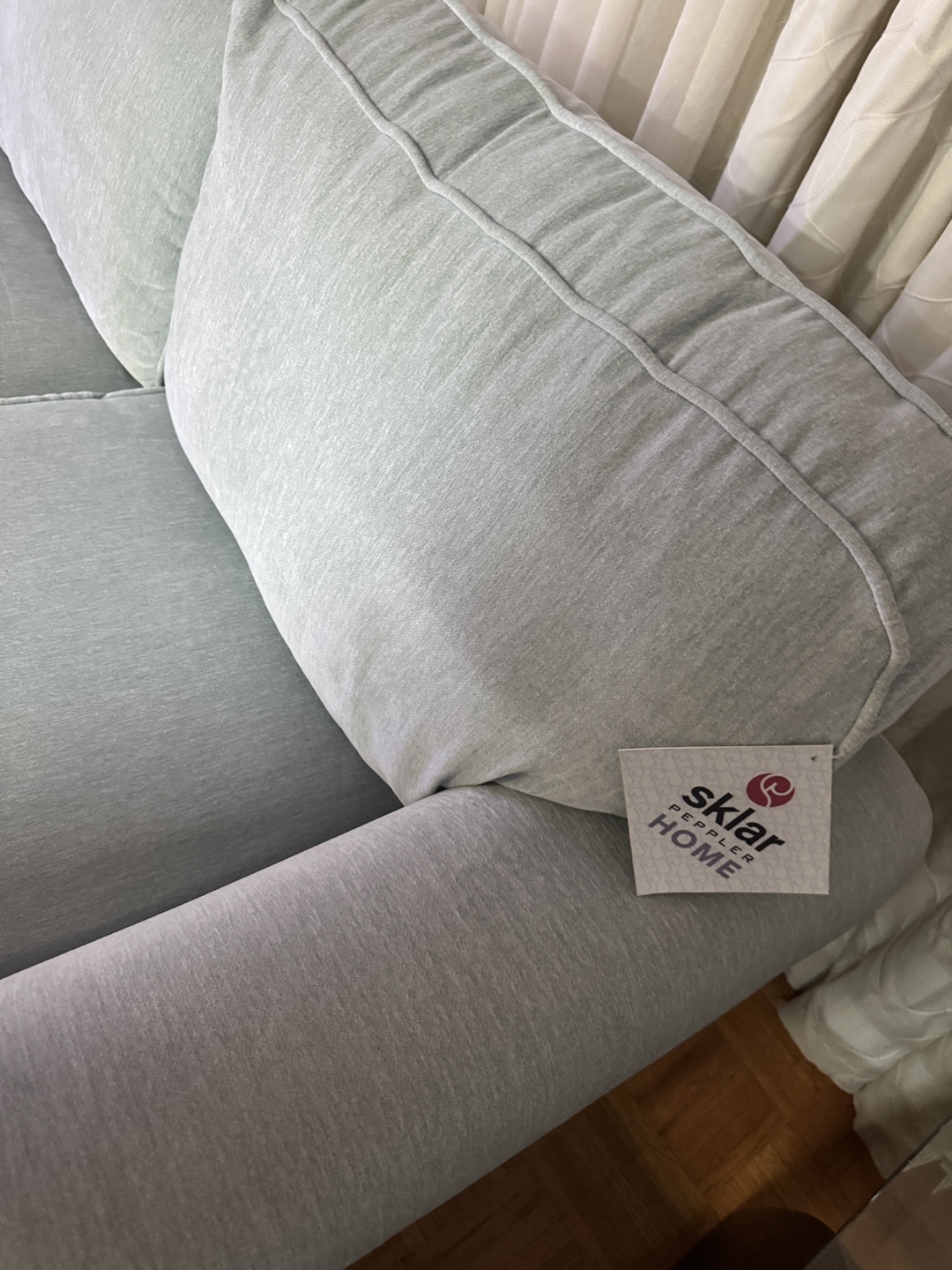 Sklar Peppler Home Light Blue Sofa, Loveseat, Chair & Ottoman - photo 4
