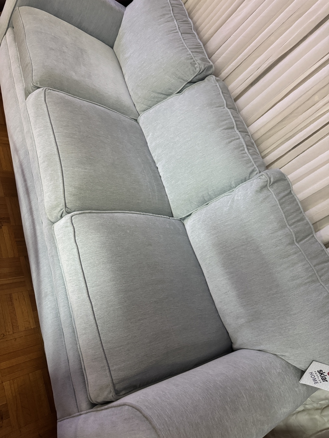 Sklar Peppler Home Light Blue Sofa, Loveseat, Chair & Ottoman - photo 3
