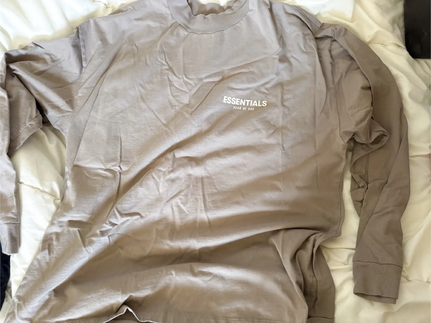 Essentials Fear of God Long Sleeve Light Taupe XXL